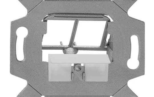 RUTENBECK 13900005 Montageadapter Unterputz 2-fach LAN | metall
