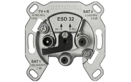 KATHREIN 274421 Antennendose 3-fach, TWIN-SAT, Stich, 1 dB