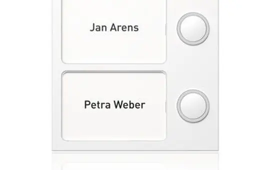 RITTO 1875270 Portier Außenstationsmodul Tastenmodul 2-fach | weiß