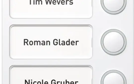 RITTO 1875370 Portier Außenstationsmodul Tastenmodul 3-fach | weiß