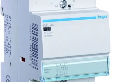 HAGER ESC441 Installationsschütz 4 Öffner 40 A, 230 V