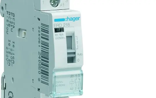 HAGER ERD218 Installationsrelais 1S+1Ö, 24 V