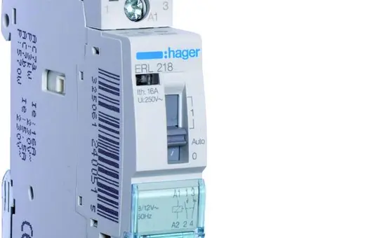 HAGER ERL218 Installationsrelais 1S+1Ö, 12 V