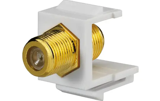 RUTENBECK 17000600 Einbaubuchse BNC-F-Keystone | reinweiß