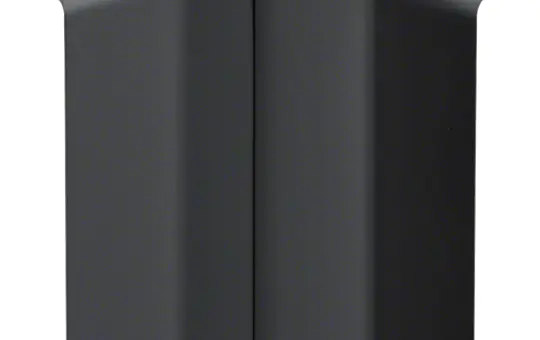 HAGER SL2008049011 tehalit Sockelleistenkanal-Inneneck einstellbar | graphitschwarz | 20x80 mm