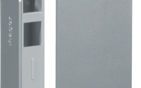 HAGER SL200556D1 tehalit Sockelleistenkanal-Endstück Standard | aluminium | 20x55 mm