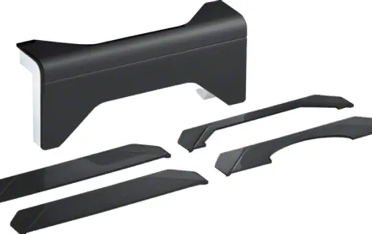 HAGER SL2005589011 tehalit Sockelleistenkanal-Abzweigung für Aufbodenkanal | graphitschwarz | 20x55 mm