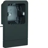 HAGER SL200809119011 Geräteträger für Sockelleistenkanal Universal | graphitschwarz | 20x80 mm