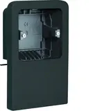 HAGER SL201159119011 Geräteträger für Sockelleistenkanal Universal | graphitschwarz | 20x115 mm