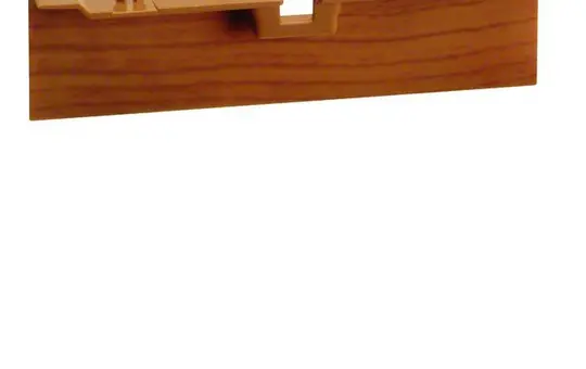 HAGER SL20080AD2 tehalit SL-Geräteträgerschürze Standard | buche | 20x80 mm