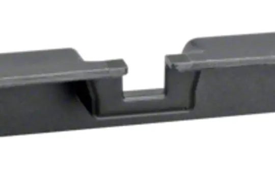 HAGER SL20055A9011 tehalit SL-Geräteträgerschürze Standard | graphitschwarz | 20x55 mm