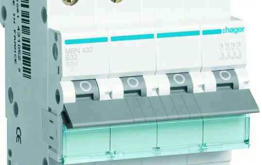 HAGER MBN432 Leitungsschutzschalter 4-polig Typ B 32 A