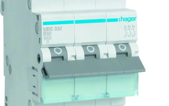 HAGER MBS332 Leitungsschutzschalter 3-polig Typ B QuickCon. 32A