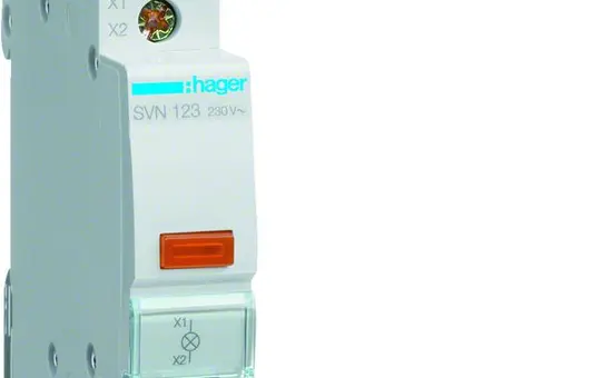 HAGER SVN123 LED-Leuchtmelder 230 V AC 1-fach | orange