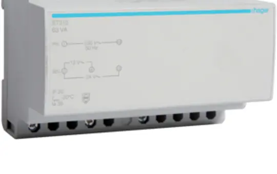 HAGER ST315 Sicherheitstrafo 12/24 V AC 63 W