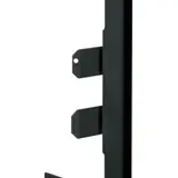 HAGER BR65130W9011 tehalit Brüstungskanal-Wandanschluss 80 mm, Stahlblech | graphitschwarz | 65x130 mm