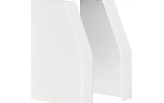 HAGER L22359010 Zubehör für Kabelrangierkanal RK Endstück schnittkaschierend | reinweiß | 150x110 mm