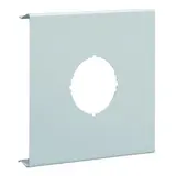 HAGER R93417035 Brüstungskanal Geräteblende d=45 mm 1-fach, 120 mm, Stahlblech | lichtgrau