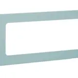 HAGER BRA1203R7ELN tehalit Brüstungskanal-Geräteblende R7 3-fach, 120 mm, Aluminium | aluminium eloxiert