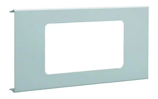 HAGER R9282VERZ tehalit Brüstungskanal-Geräteblende R7 2-fach, 120 mm, Stahlblech | verzinkt