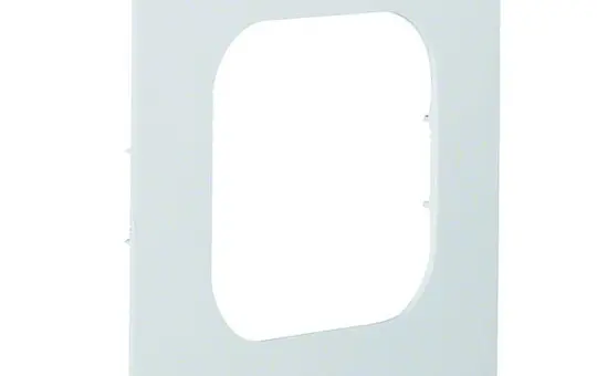 HAGER L96107035 Brüstungskanal Geräteblende R18 1-fach, 120 mm, Kunststoff | lichtgrau