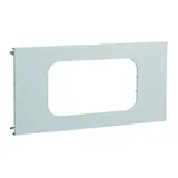 HAGER L96127035 Brüstungskanal Geräteblende R18 2-fach, 120 mm, Kunststoff | lichtgrau