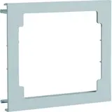 HAGER R81107035 Brüstungskanal CEE-Steckdosen-Blende 100 mm, Kunststoff | lichtgrau