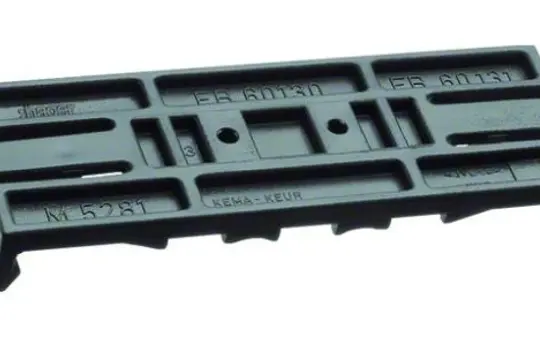 HAGER M5281 tehalit Klammer für Leitungsführungskanal Kunststoff | schwarz | 130 mm