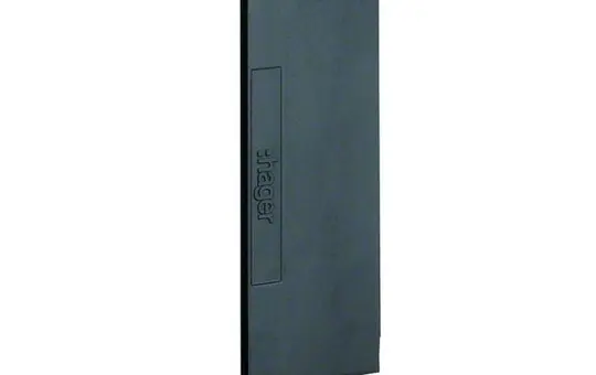 HAGER M5429 tehalit Klammer für Leitungsführungskanal Kunststoff, halogenfrei, in Stanzloch rastend | schwarz | 110 mm
