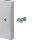 HAGER L61447035 tehalit Brüstungskanal-Endplatte 80 mm, Zinkdruckguss, für Aluminiumkanäle | lichtgrau | 70x170 mm