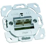 HAGER G3140 Netzwerkdose 2-fach, Ca. 6a