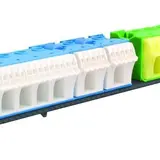 HAGER VZ464 Klemmenträger für Kleinverteiler, bestückt 4-reihig