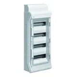 HAGER VE412DN AP-Kleinverteiler Vector mit Rangierkanal 4-reihig, 48 TE