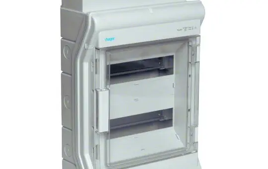 HAGER VE212DN AP-Kleinverteiler Vector mit Rangierkanal 2-reihig, 24 TE