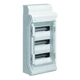 HAGER VE312DN AP-Kleinverteiler Vector mit Rangierkanal 3-reihig, 36TE