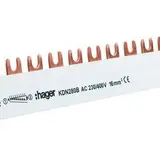 HAGER KDN280B Phasenschiene 2-polig 57 TE, 80 A