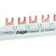 HAGER KDN363F Phasenschiene 3-polig für FI, 12 TE, 63 A