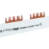 HAGER KDN480B Phasenschiene 4-polig 57 TE, 80 A