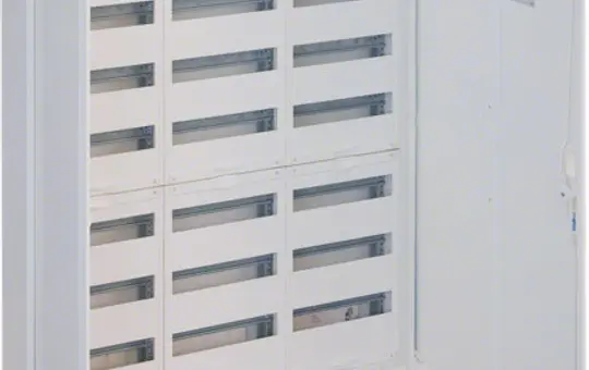 HAGER FWB73S Feldverteiler IP44 mit Klemmen 3 Felder | 1100 mm