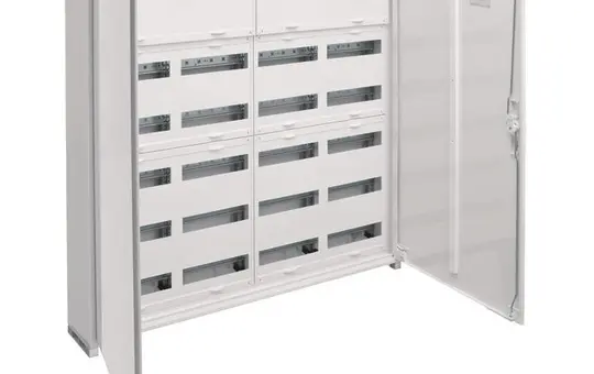 HAGER FWB74N Feldverteiler IP44 geschlossene Abdeckhaube 4 Felder | 1100 mm