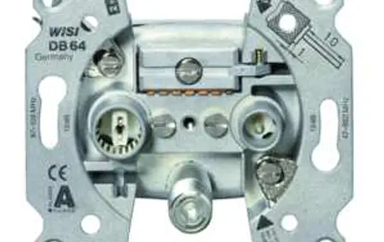 WISI DB64 Antennendose 3-fach, SAT, Durchgang, 12 dB