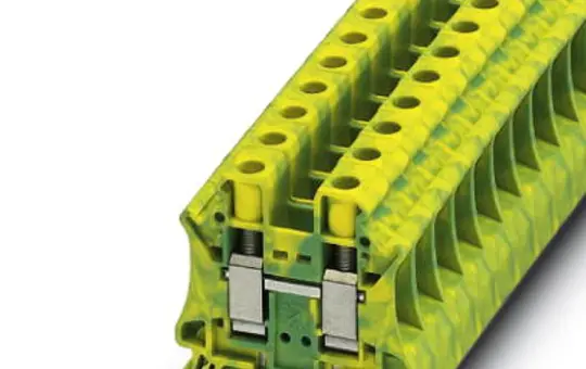 PHOENIX 3044173 Durchgangsklemme UT für PE | grün/gelb | 10 mm²