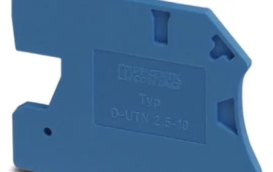 PHOENIX 3245079 Abschlussdeckel UTN_Serie D-UTN 2,5/10 | blau