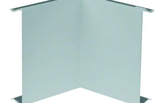 HAGER BRS0802IVERZ tehalit Brüstungskanal-Inneneck-Abdeckung 80 mm, Stahlblech | verzinkt