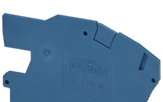 PHOENIX 3214028 Abschlussdeckel PTN-Serie D-PTN 16/S | blau