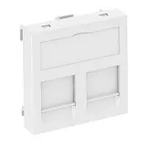 OBO BETTERMANN 6119208 Datentechnikträger Modul 45 1-fach, Typ B, gerade | reinweiß