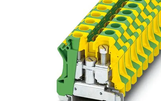 PHOENIX 3073830 Durchgangsklemme UTI für PE | grün/gelb | 16 mm²