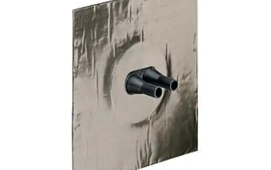 KAISER 9079-55 Alu-Butyl-Dichtungsmanschette 2-fach | 15-22 mm