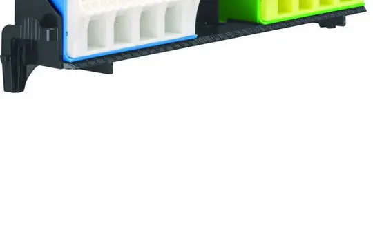 HAGER FZ382 Träger mit PE/N-Klemmen QuickConnect waagerecht 2x18 Klemmen