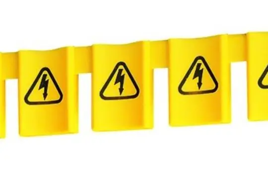 HAGER KZ059 Berührungsschutzabdeckung zum Abdecken freier Schienen-Anschlüsse